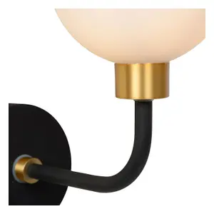 Lucide Berend Classic Wall Light Bathroom - 1xG9 - IP44 - Black