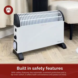 Rediffusion 2000W Convector Heater with Timer