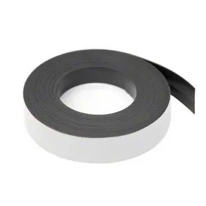 MagFlex Lite Flexible Matt White Magnetic Gridding Tape for Whiteboards, Noticeboards or Filing Cabinets - 19mm Wide - 5m Length