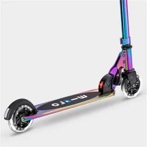 Micro Scooters Sprite LED Scooter With Light Up Wheels | 2 Wheeled Scooter For 5-13 Year Olds | Neochrome