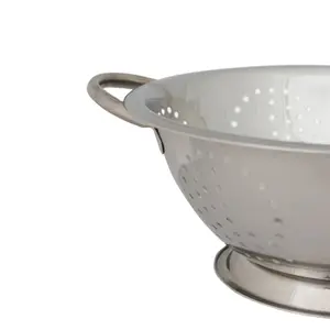 Argon Tableware Stainless Steel Colander - 24.5cm