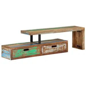 Berkfield TV Stand Solid Wood Reclaimed