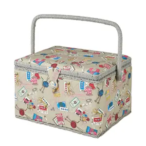 Large Sewing Box Summer Notions Design 23.5 x 31 x 20cm - HobbyGift MRL/120