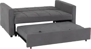 Astoria Sofa Bed in Grey Fabric Contemporary and minimalist