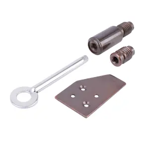 Sash Heritage Sash Stop with Key & 2 Inserts - 28mm - Bronze