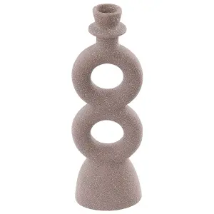 Candle Holder NAOUSA Ceramic Beige