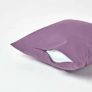 Homescapes Grape Continental Egyptian Cotton Pillowcase 200 TC, 40 x 40 cm