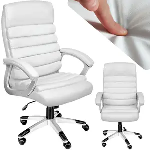 tectake Office chair Paul - desk chair computer chair - white