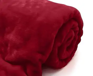 Kampala Hill Mink Blanket/Throw Red 200 x 240cm