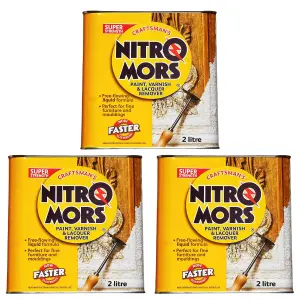 Nitromors Craftsman Paint Varnish & Lacquer Remover 2L x 3