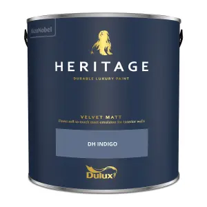 Dulux Trade Heritage DH Indigo Velvet matt Wall paint, 2.5L