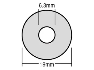 ForgeFix TFW1955 TechFast Bonded EPDM Washer 5.5 x 19mm Box 100 FORTFW1955