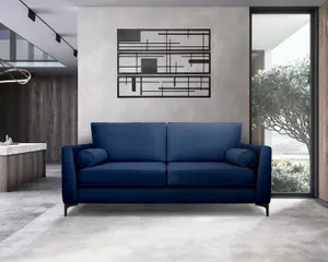 Modern Home Zara 3 Seater Sofa Navy