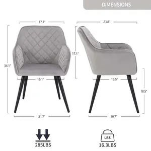 Valera Dining Room Chair Grey/Brown/Blue