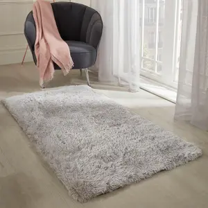 Fluffy Rug Anti-Slip Plain Shaggy Floor Mat