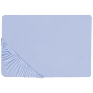 Fitted Sheet JANBU Cotton Light Blue