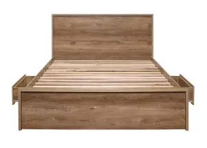 Birlea Stockwell Small Double Bed Rustic Oak