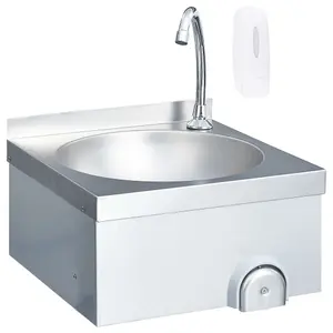 Berkfield Hand Wash Sink with Faucet and Soap Dispenser Stainless Steel