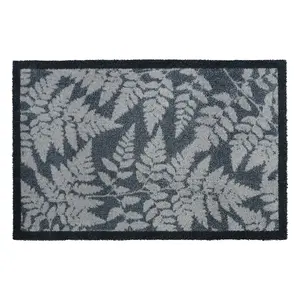 JVL Mega Machine Washable Doormat and Runner, Fern