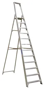 Sealey Aluminium Step Ladder 12-Tread Industrial BS 2037/1 AXL12