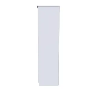 Poole Triple Mirror Wardrobe in White Gloss (Ready Assembled)