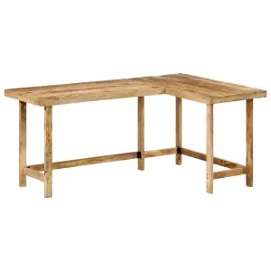 Berkfield Desk 165x110x75 cm Solid Wood Mango