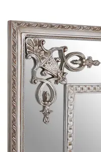 Interiors by Premier Marseille Champagne Bead Frame Wall Mirror