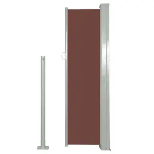 Berkfield Retractable Side Awning 120 x 300 cm Brown