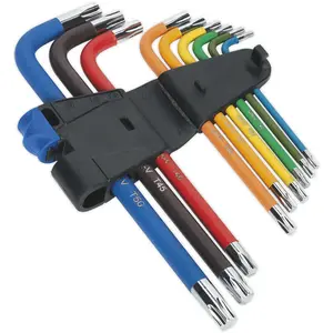 9 Piece TRX-Star Key Set with Anti-Slip Coating - T10 to T50 Sizes for Ultimate Grip