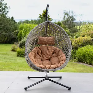 Ibstone Swing Egg Pod Chair - Brown