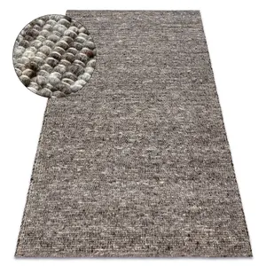 NEPAL 2100 stone, grey - woolen, double-sided, natural 140x190 cm