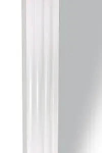 MirrorOutlet Modern Bright White Wall Mirror 167cm x 106cm