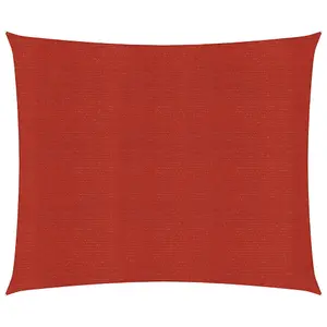 Berkfield Sunshade Sail 160 g/m2 Red 2.5x2.5 m HDPE