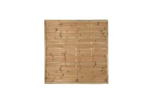 1.8m x 1.8m Pressure Treated Decorative Europa Plain Fence Panel - Pack of 4