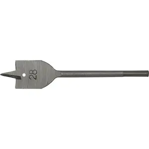 28 x 152mm Fully Hardened Wood Drill Bit - Hex Shank - High Performance Woodwork