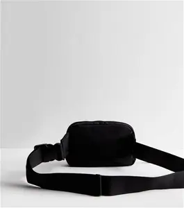 New Look Black Nylon Pocket Front Bumbag