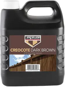 2 X Bellissimo Homes Creocote Dark Brown Wood Fence Treatment 4L