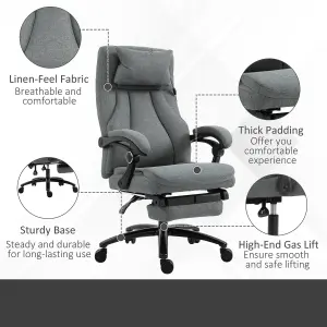 Vinsetto Executive Office Chair with Vibration Massage Pillow USB Power Wheels