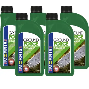 MORRIS Ground Force Chainsaw Chain Oil Guide Bar Blade Oil 5x1L