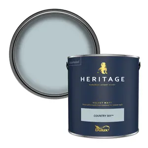 Dulux Trade Heritage Country Sky Velvet matt Wall paint, 2.5L