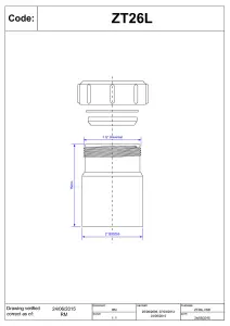 McAlpine ZT26L 2" x 1.5" Multifit Reducer