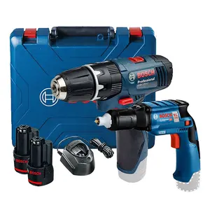 Bosch GSB 120-LI 12v Combi Hammer Drill 2 Speed 2x2ah + GTB Drywall Screwdriver