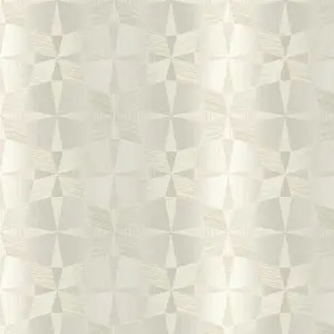 Wallquest Villa Apex Geometric Grey Wallpaper Modern Acrylic Coated Feature Wall