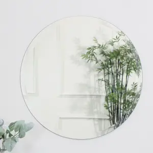 Melody Maison Round Frameless Bevelled Mirror 50cm x 50cm