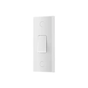 BG White 20A 2 way 1 gang Architrave Switch