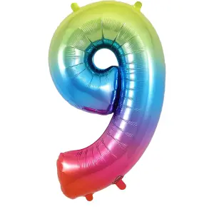 Oaktree 9 Foil Balloon Rainbow (One Size)