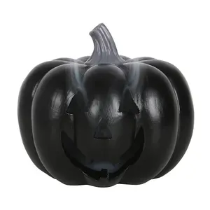 Something Different Pumpkin Incense Cone Holder Black (One Size)