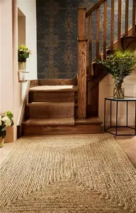 Jute Extra Natural Brown Rug - 80cm X 150cm Rectangle