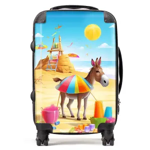 Donkey On A Beach Holiday Suitcase - Cabin