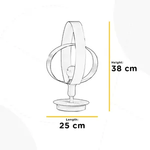 Luminosa Serena Designer Table Lamp, White